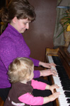 Playing piano